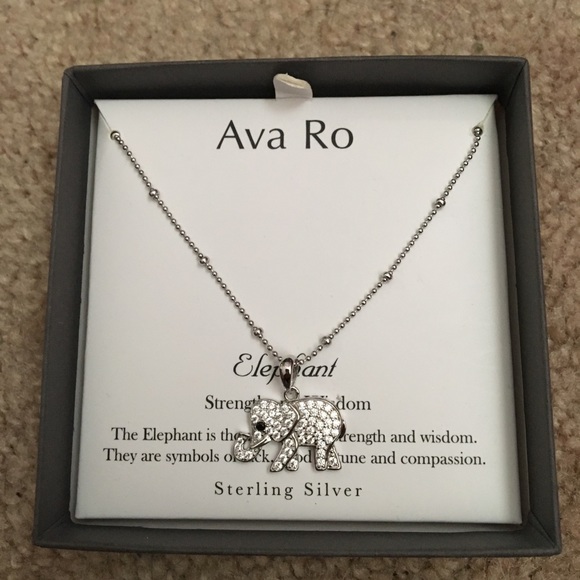 Ava Ro Jewelry Ava Ro Elephant Necklace Poshmark